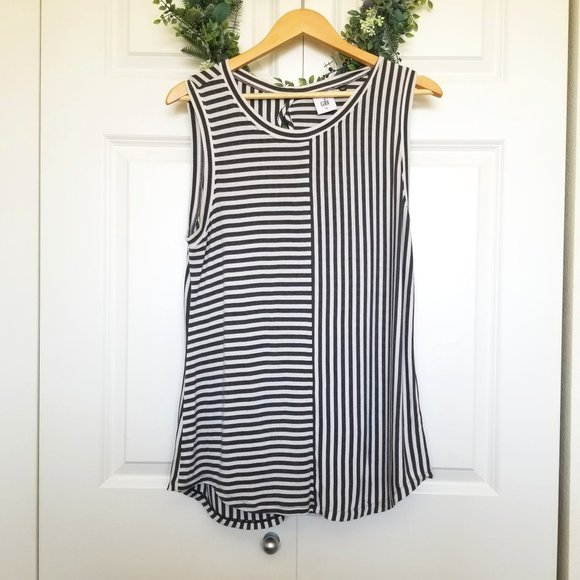 EUC CAbi London Stripe Tank #3417 - Picture 1 of 8